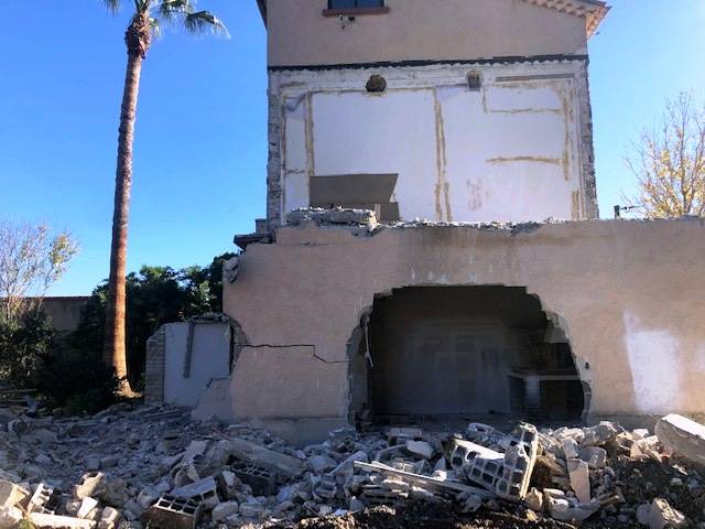 Démolition partie d'une maison à la seyne sur mer